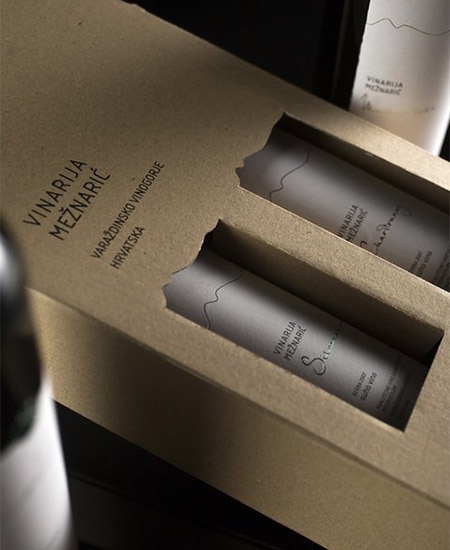 Mežnarić Winery wine packaging
